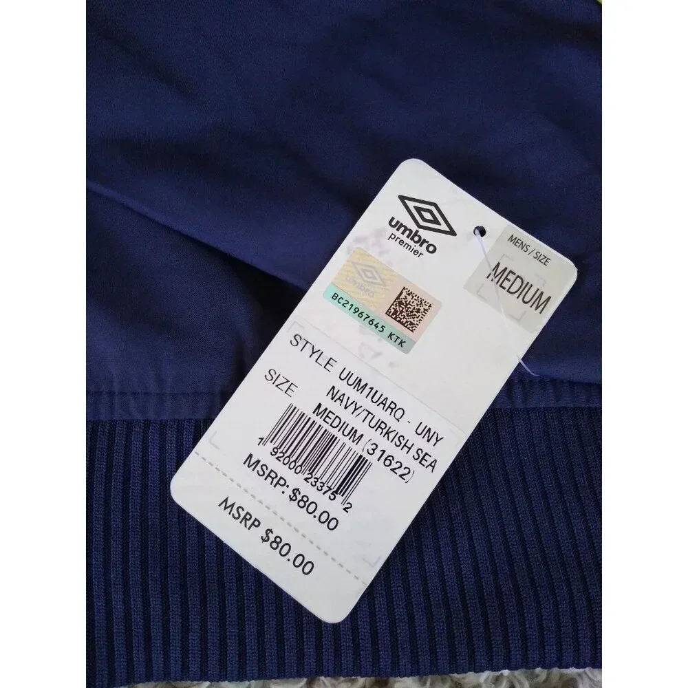 New mens umbro premier‎ league soccer jacket sz medium​